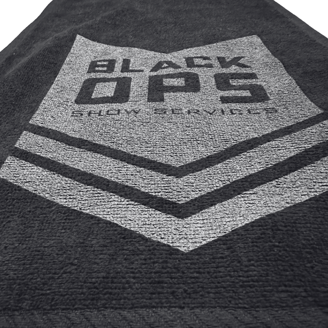 Black OPS Show Services Rank Badge Hand Towel