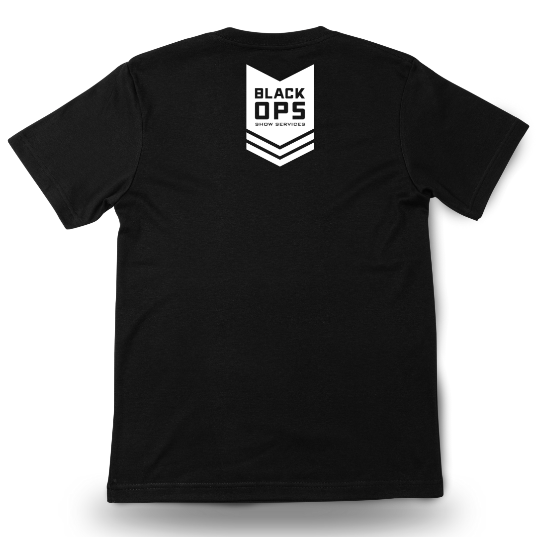 Black OPS Show Services Rank Badge T-Shirt