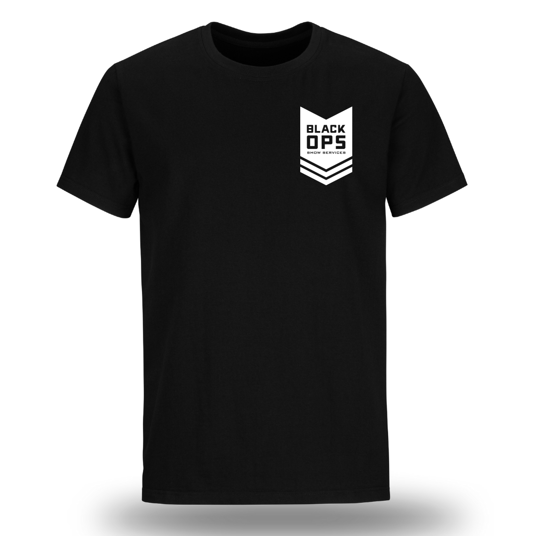 Black OPS Show Services Rank Badge T-Shirt