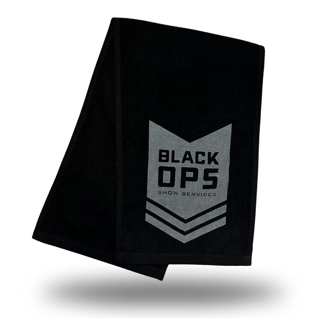 Black OPS Show Services Rank Badge Hand Towel